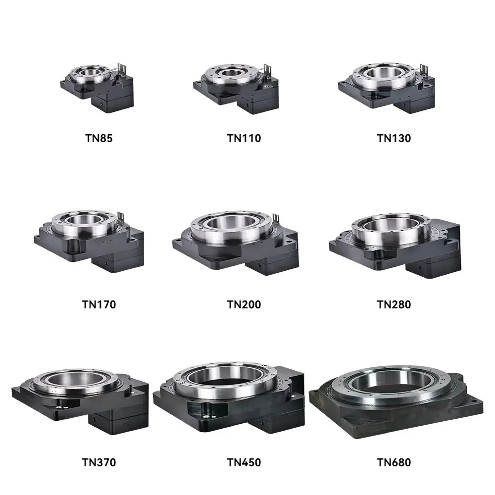 Actuador giratorio hueco de caja de cambios de plataforma giratoria hueca para dispositivo de indexación CNC