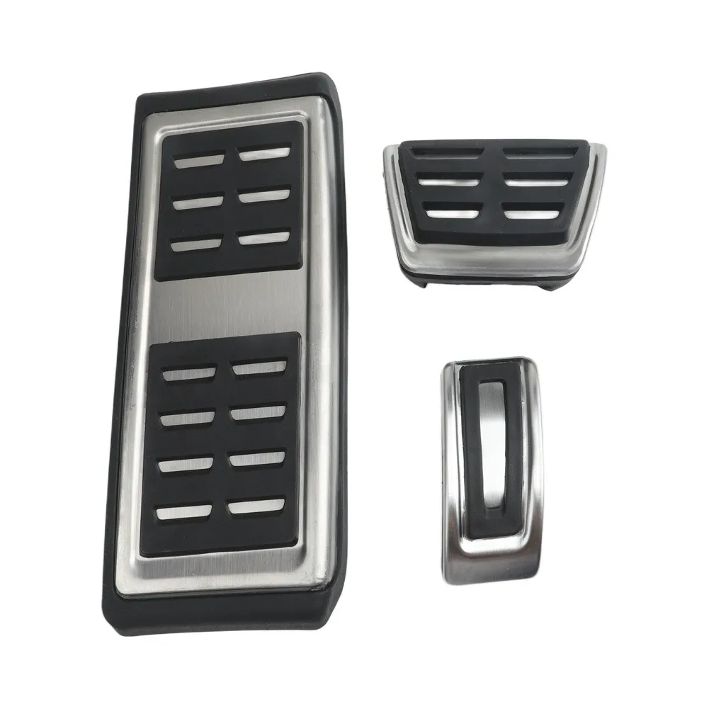 Textured Grip Pedals Stainless Steel Pedal Set Improve Driving Experience for perfect Fitment For SKODA For Octavia