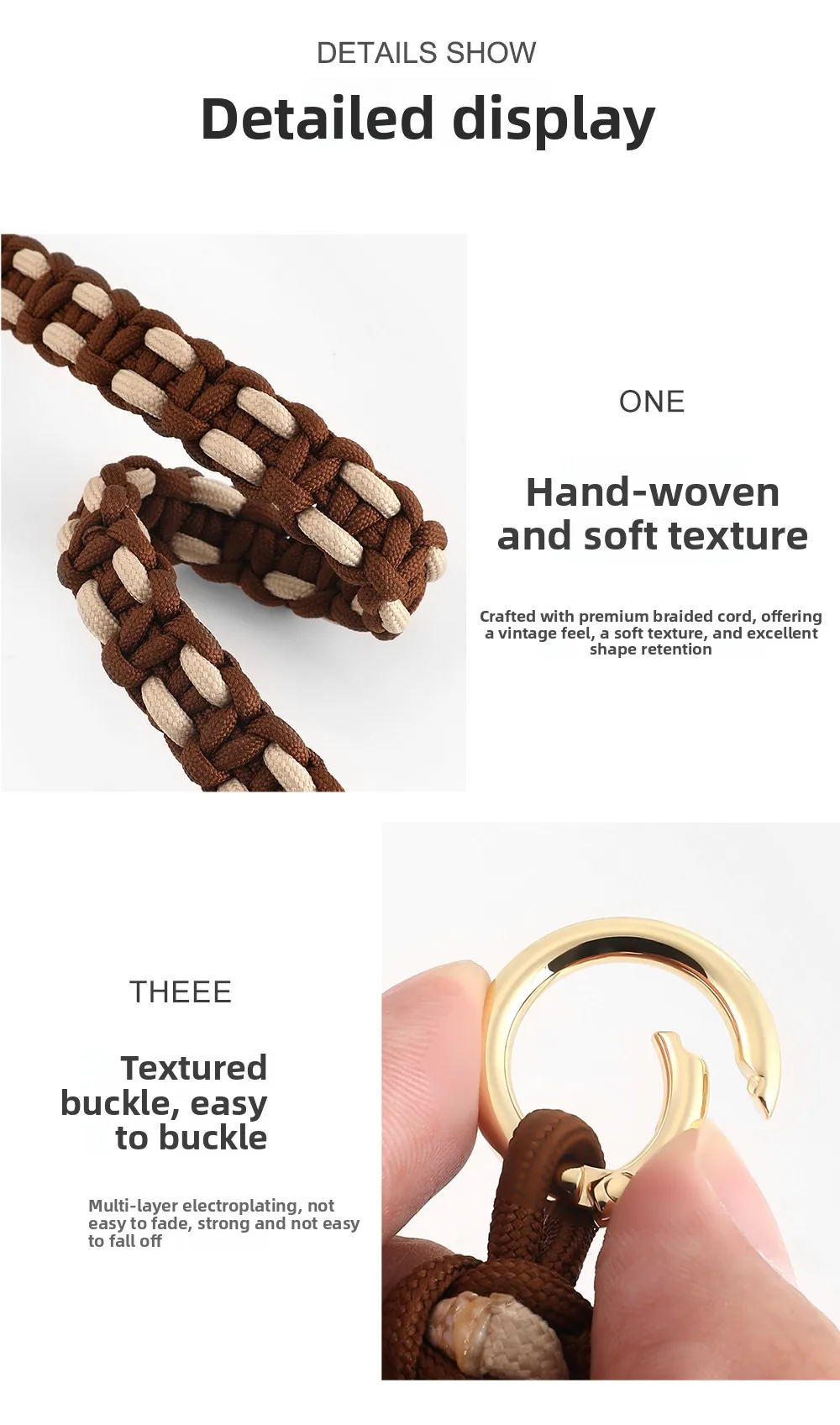 Woven Bag Shoulder Strap For LongchampS Hand Knitting Soft Texture Durable Fashion Good Quality Bag Modification Bag Accessories