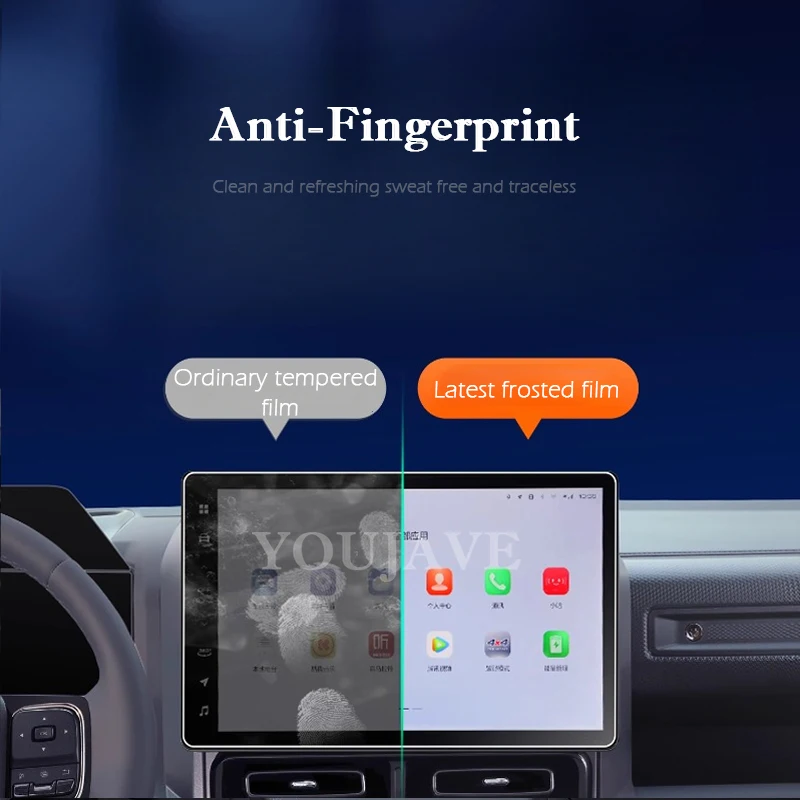 For Great Wall Haval Menglong Raptor Tempered Glass Film Protector Matte Glare HD Center Control Touch Screen Film Protection