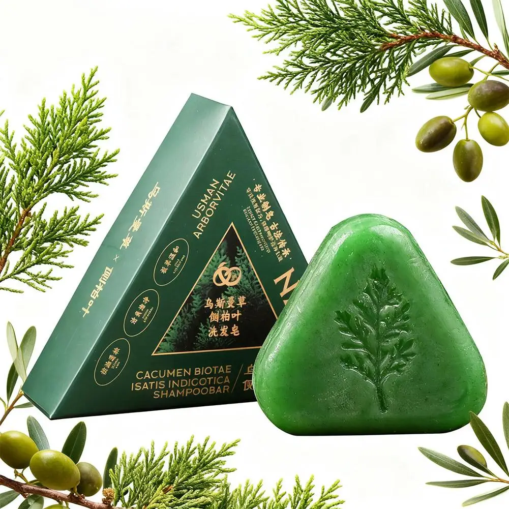 100G Usman Shampoo Soap Anti Loss Hair Strengthens Nourishing Roots Oil Scalp Clean Soap Smoothing Hair Control D0Z7