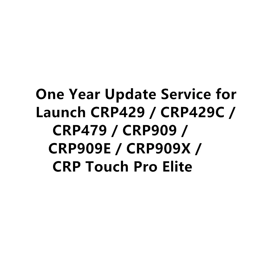 

Один год обновления для запуска CRP429 / CRP429C / CRP479 / CRP909 / CRP909E / CRP909X / CRP Touch Pro Elite