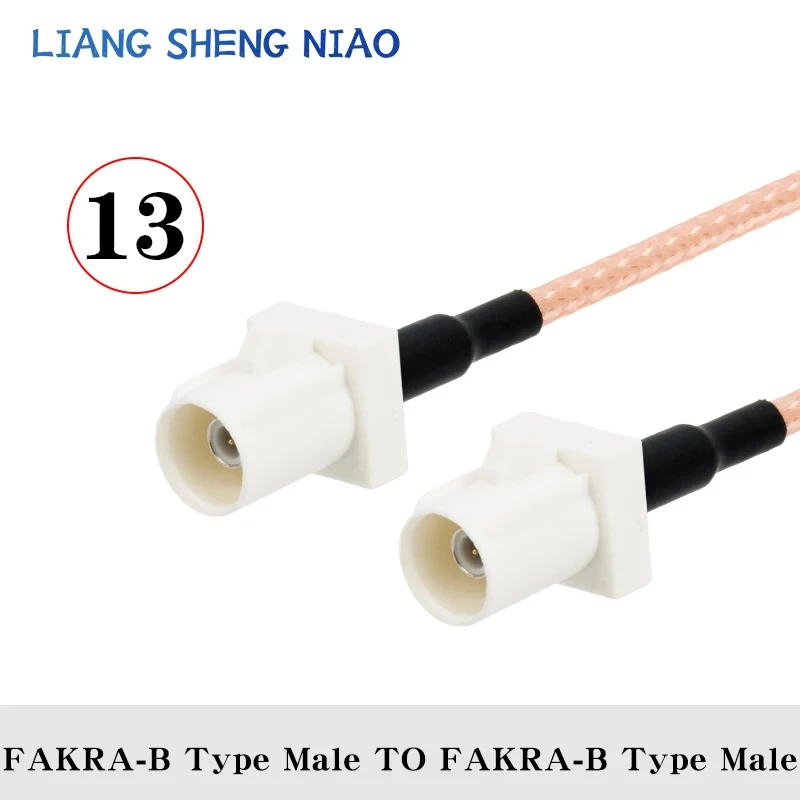 Imagem -05 - Conector de Cabo Coaxial rf rf Crimp para Antena Gps tipo Fakra b para Linha de Cabo Masculino e Feminino Sma Rg316 tipo 6g