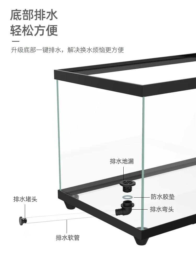 Cool climbing turtle glass ecological landscaping breeding tank household living room large turtle special tank villa fish tank