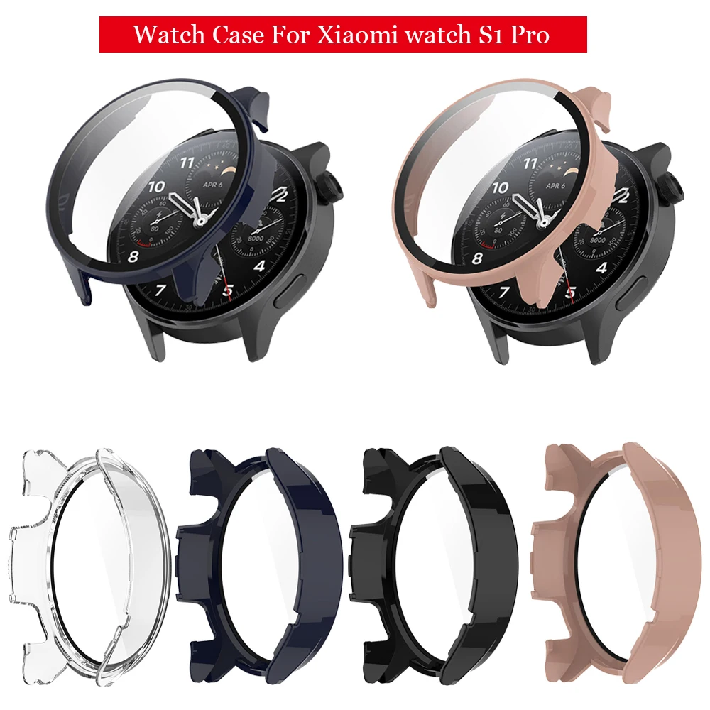 

Screen Protective Shell for Xiaomi Watch S1 Pro Frame Anti-Scratch Protection Case Bumper Cover Smart Watch Accessories