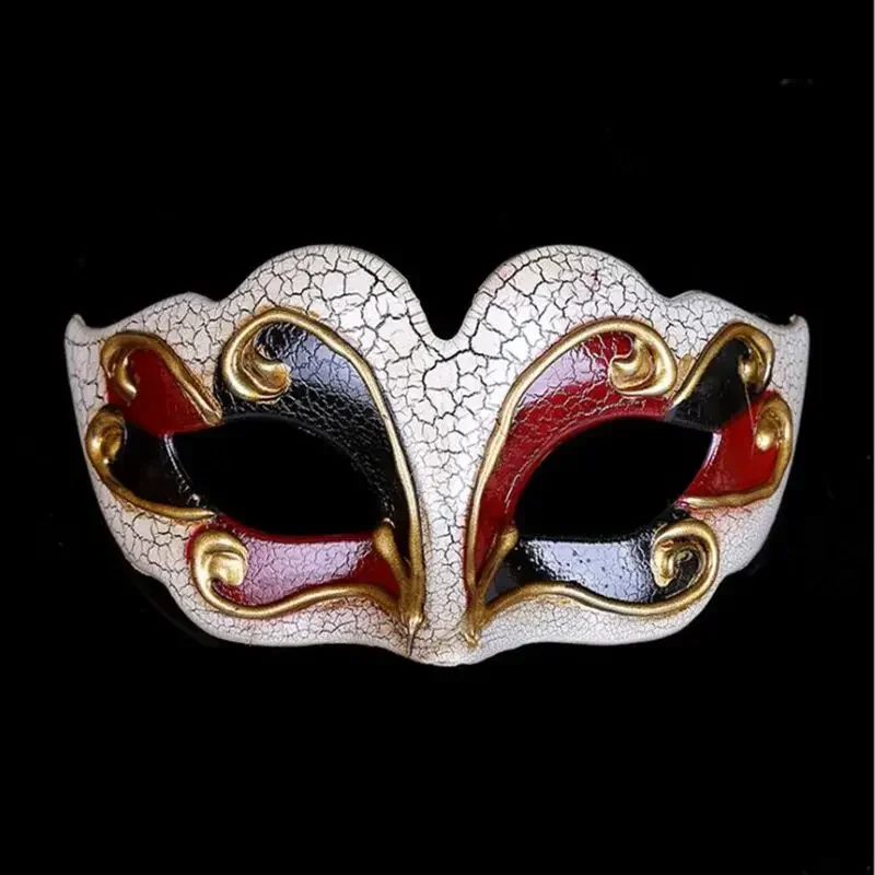 Women Men Kids Venetian Ball Masks Upper Crack Half Face Masquerade Mask Halloween Theme Party Cosplay Mask Dance Makeup Props