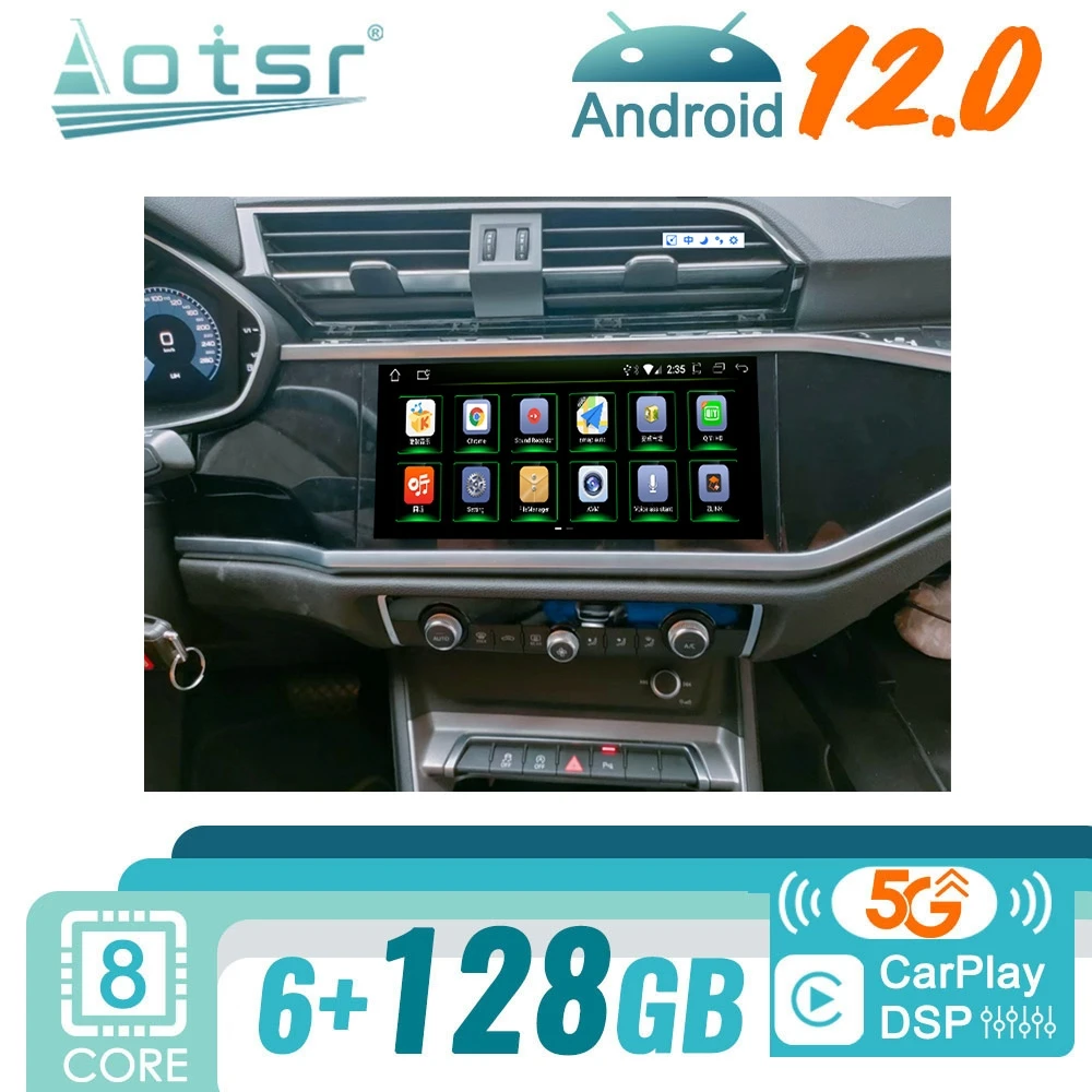 

Автомагнитола для Audi Q3 2019-2021, Android, 2Din, Авторадио, стерео, мультимедийный видеоплеер, GPS-навигация, головное устройство, экран Carplay