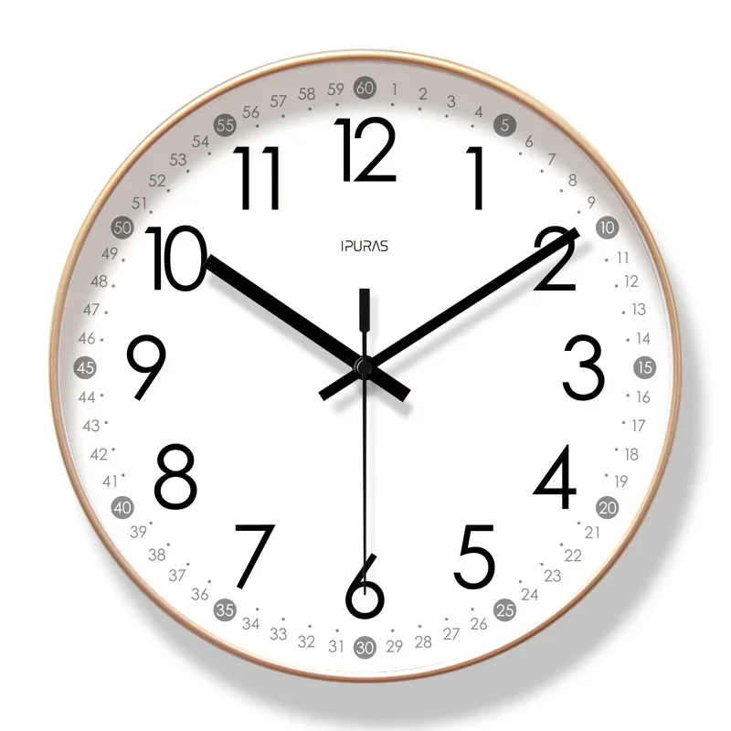 2025 Learning Clock for Kids Silent Non Ticking Telling Time Teaching Clock Kids Room Wall Decor for Bedrooms Analog Kids Clock