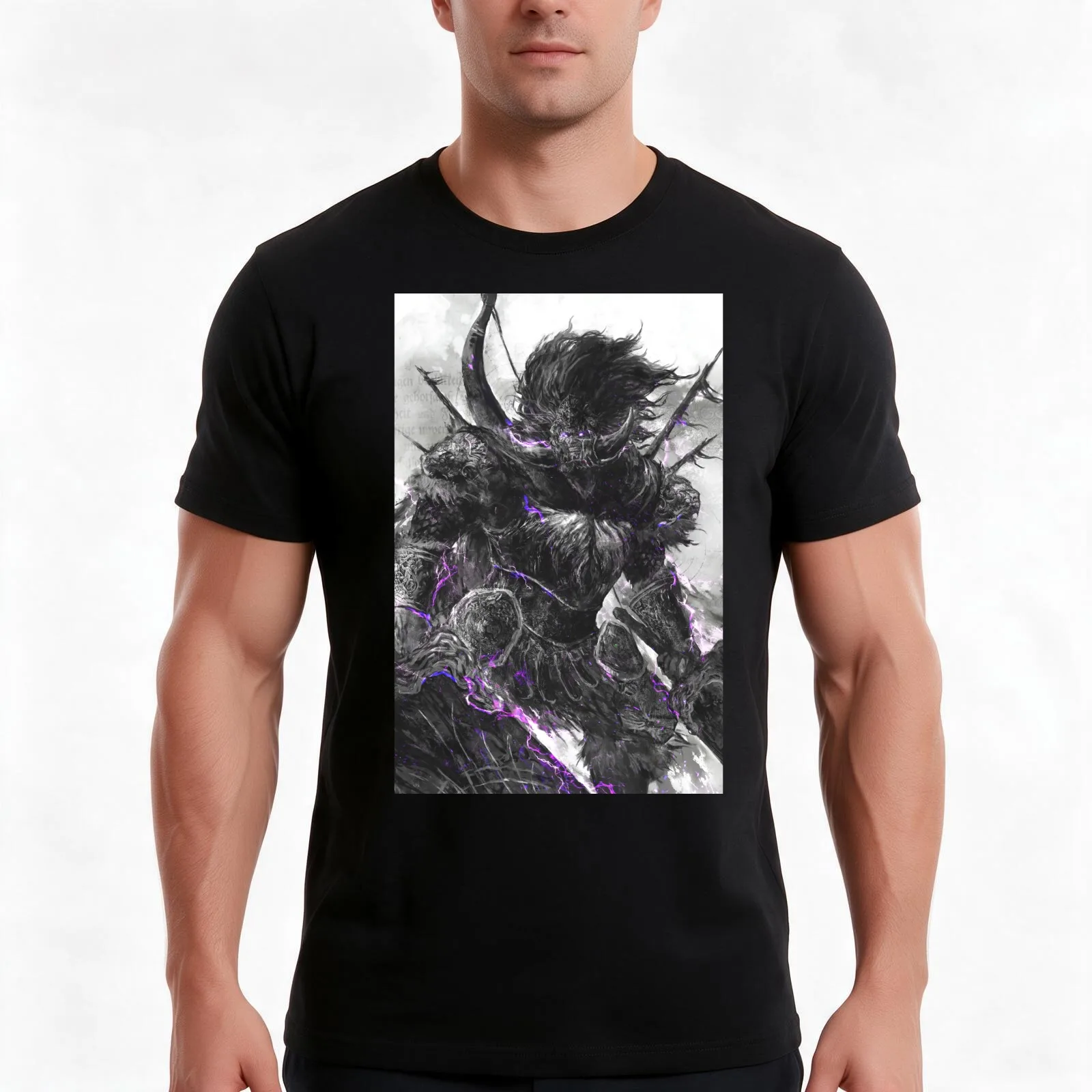 Red Lion General T-Shirt, Summer Casual Cotton Tee, Oversized Streetwear Tops, Vintage Graphic Print, Loose Fit Short Sleeve