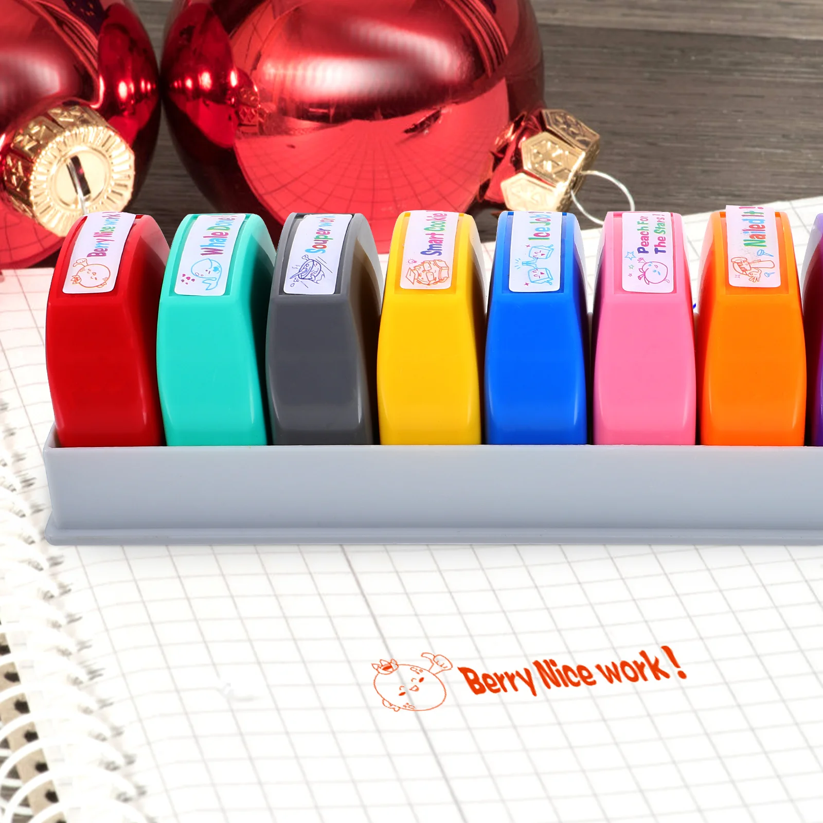 Stamp Decorations DIY Comment Stampers Teacher Toy Stamps Portable Multi-function School