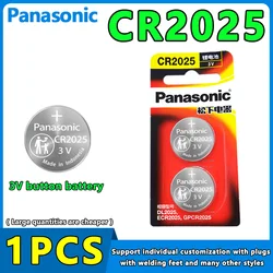 2Pcs Original Panasonic CR2025 3V Lithium Battery KCR2025 For Car Remote Control Watch Motherboard Scale Button Coin Cells