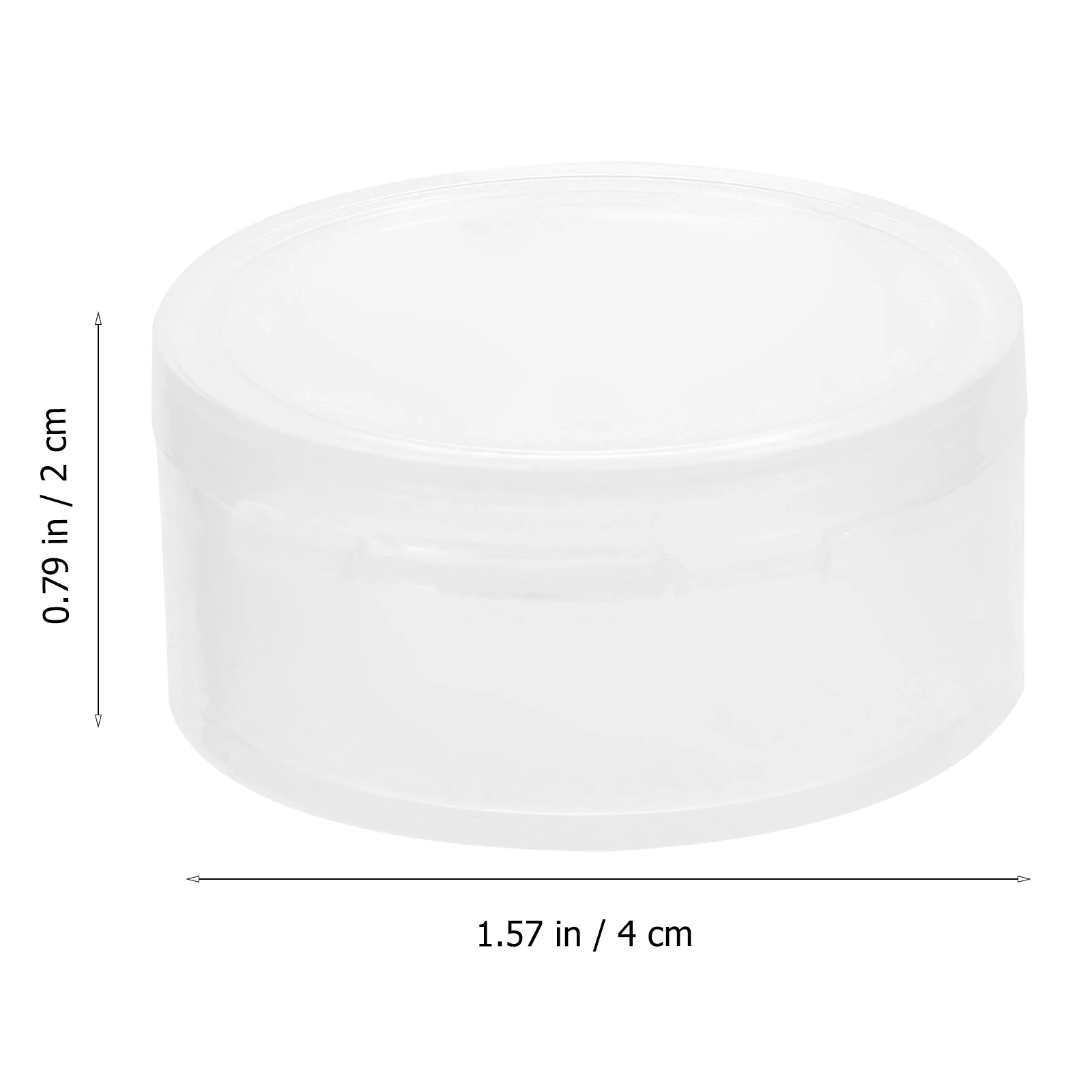 

10pcs Transparent Round Pp Container With Cover For Earplug Storage Baked Goods Candy Cosmetics Accessories Party Favors Wedding