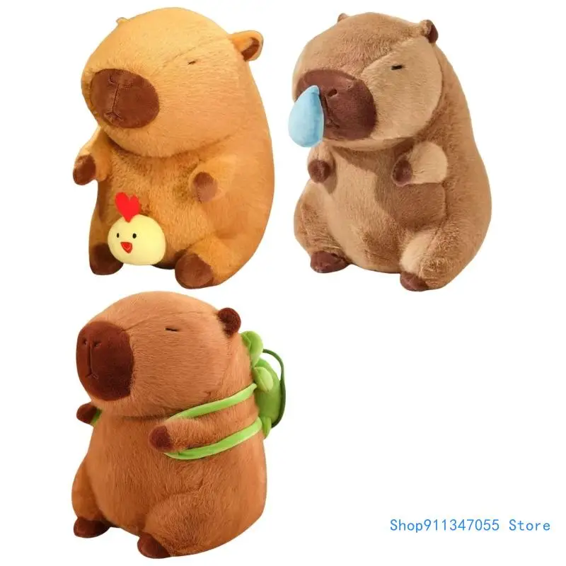 

Multipurpose Capybaras Stuff Toy Comforting Sturdy Plush Portable Accessory for Kids and Adults Relaxation Drop shipping