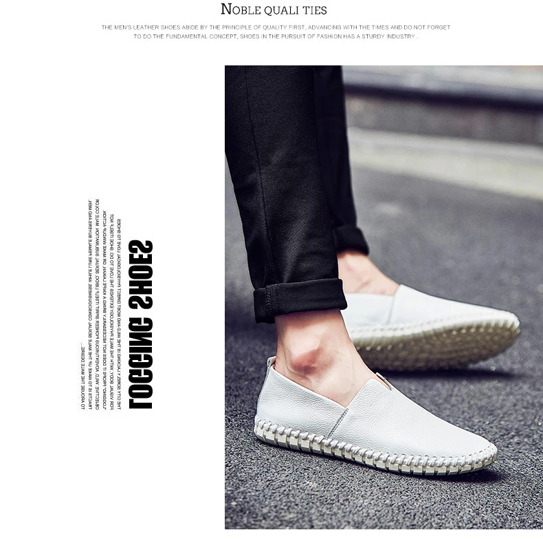 Mode männer Fahren Schuhe Handgemachte Leder Männer Müßiggänger Weiche Atmungsaktive männer Casual Schuhe Zapatillas Hombre Große Größe 38-48 – Detail 21
