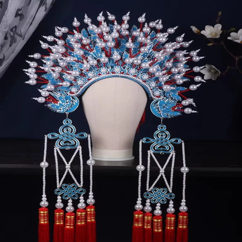 

Peking Opera Phoenix Crown Butterfly Crown Concubine Drunken Bride Headdress Queen Mei Pai Phoenix Crown