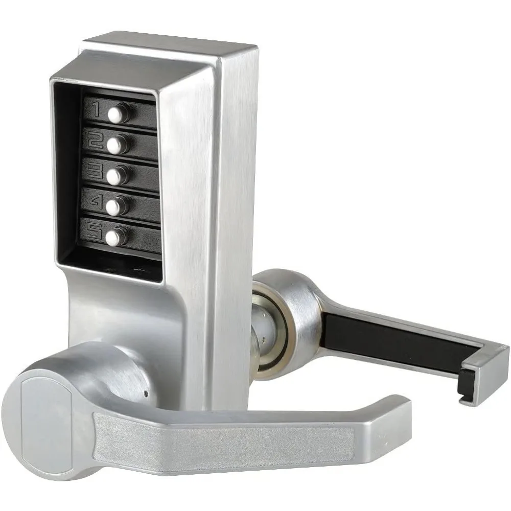 

LR1011-26D-41 L1000-Series Door Cylindrical Mechanical Lock, Cast Front Housing, Satin Chrome, Right Hand, Brass Unified Trim