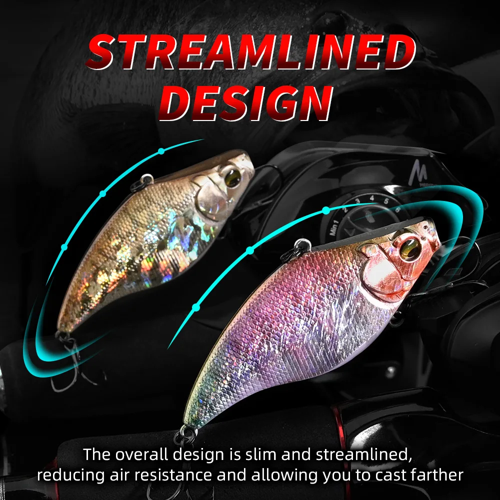 MEREDITH VIB 75mm 19g Vibration Bait Synkende Hard Bait - Image 3
