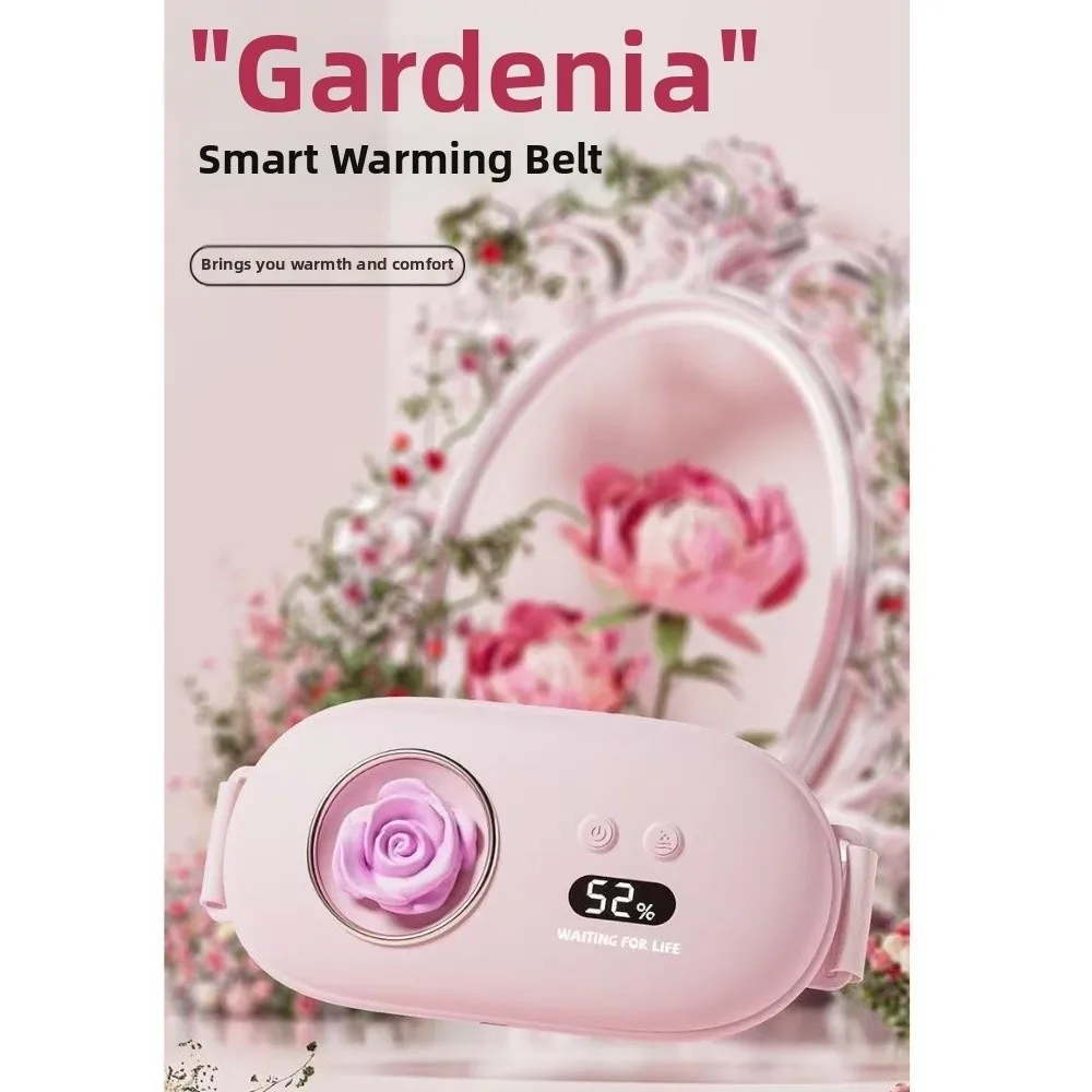 USB Charging Portable Menstrual Heating Pad Adjustment Warmth Abdomen Waist Heating Massage Pad LED Display Quiet for 5V1800mAh