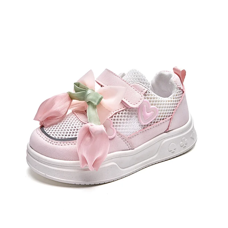 

Children Summer Shoes for Girls Tennis Shoes with Mesh Kids Outdoor Footwear Non-slip 705-3