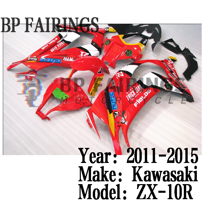 Fairings Kit Sit For KAWASAKI ZX-10R 2011-2015 ZX10R 2011 2012 2013 2014 2015 11 12 13 14 15 New ABS Bodywork Set Red