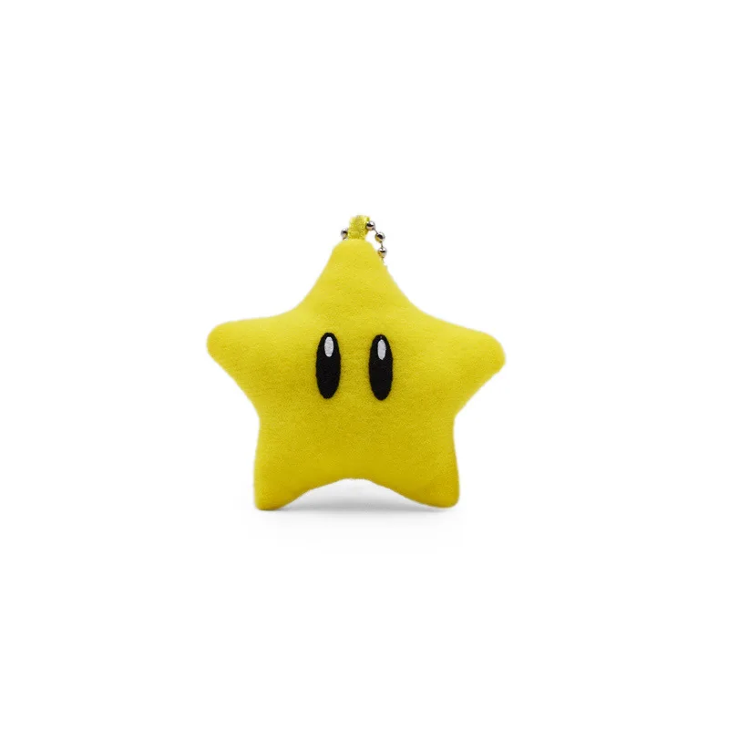 سوبر ماريو بروس ستار لطيف مفاتيح المفاتيح الفتيات الكرتون سيارة كيرينغ Kawaii المرأة حقيبة الملحقات الإبداعية سلسلة مفاتيح من الكرتون