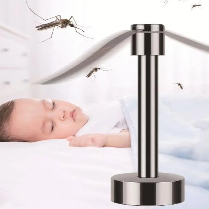 Portable Stainless Steel Fly Repellent Fan Silent Battery Power Automatic Fly Trap Keep Flies Away Table Pest Fan Home Outdoor