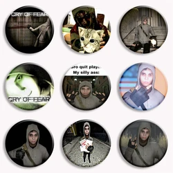 Simon Henriksson and Cat Cute Button Pin Hot Game Cry Of Fear spilla Badge Bag accessori collezione fan amici regalo 58mm