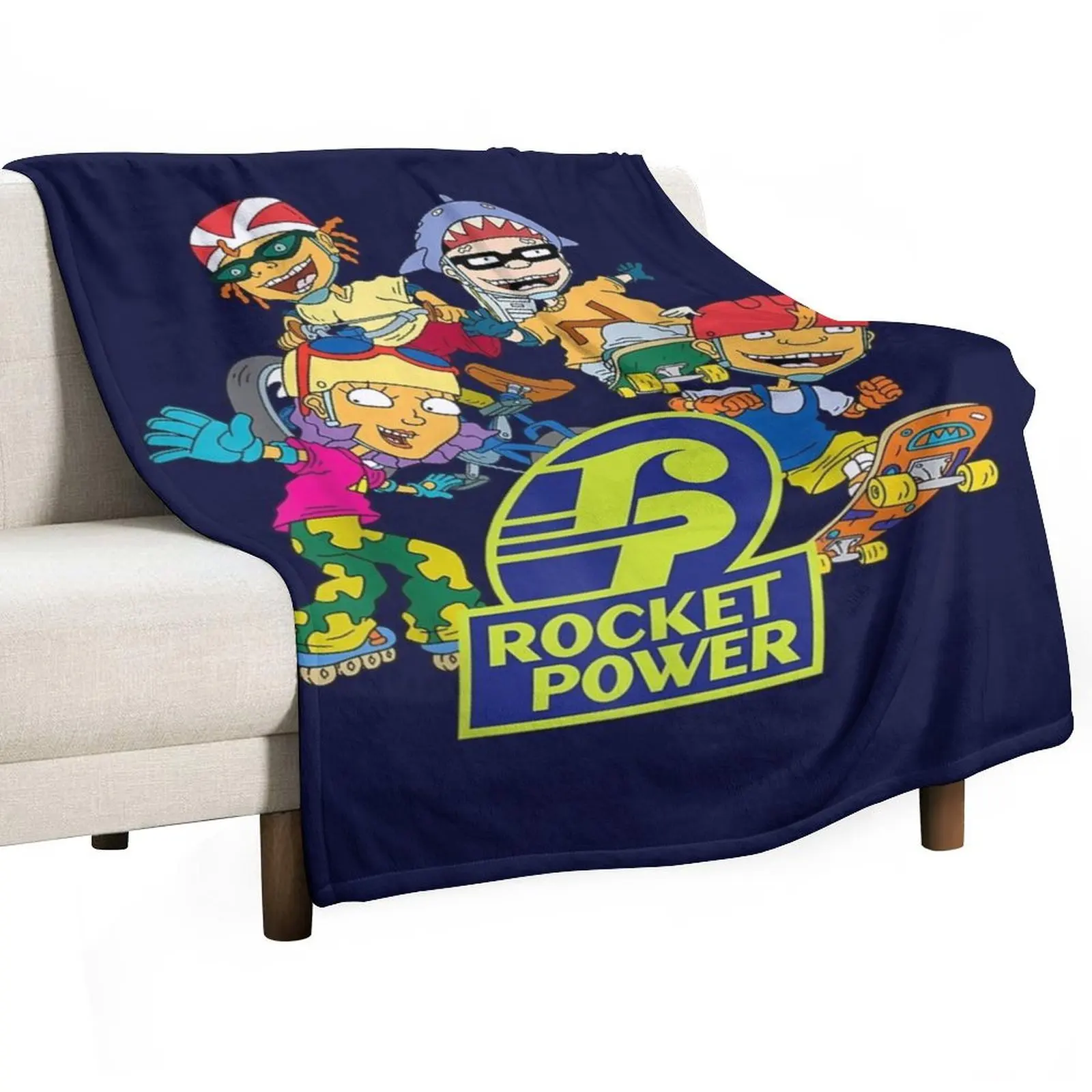 

Nickelodeon Rocket Power Character Throw Blanket Comforter Soft Big Vintage Luxury Brand Blankets