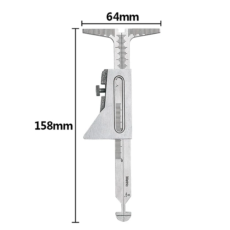 HI-LO Stainless Steel Welding Gauge Inch&Metric for Measurement of Pipe After Fit-Up/Alignment Space 32mm 37 1/2inch