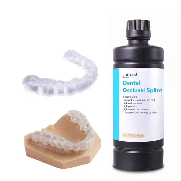500g/1000g Materials Lab Occlusal Splint 3d Resins High Precision Toughness UV Dimensionals Accuracy Easy To Print LCD DLP