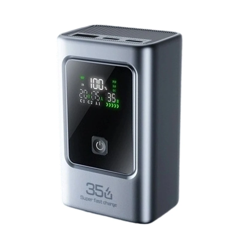 35W Fast Charging Power Battery Holder Case With Type C And USB Port Small Size For Phones Laptops Travel Use