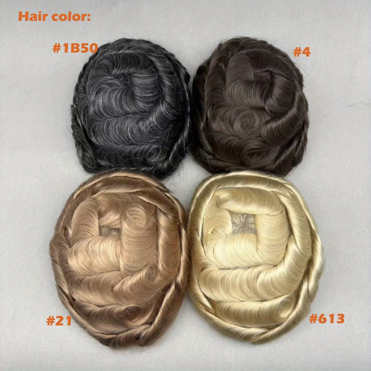 باروكة من شعر طبيعي دانتيل فرنسي كامل للرجال شعر مستعار مربوط يدويًا 120% كثافة 6 بوصة طول 8 × 10 قاعدة دانتيل قابل للتنفس لتساقط الشعر الصلع #3