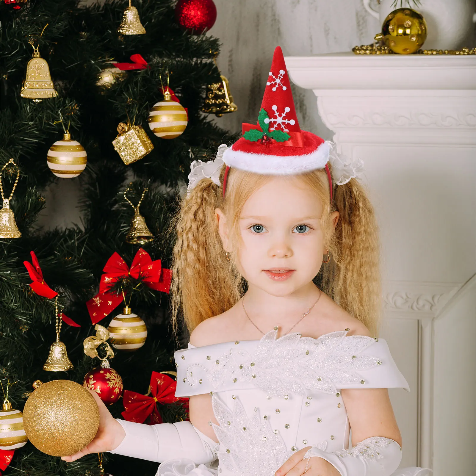 

6Pcs Christmas Hair Hoops Set Festive Holiday Headbands Reindeer Antlers Tree Designs Women Girls Party Costume Accessories