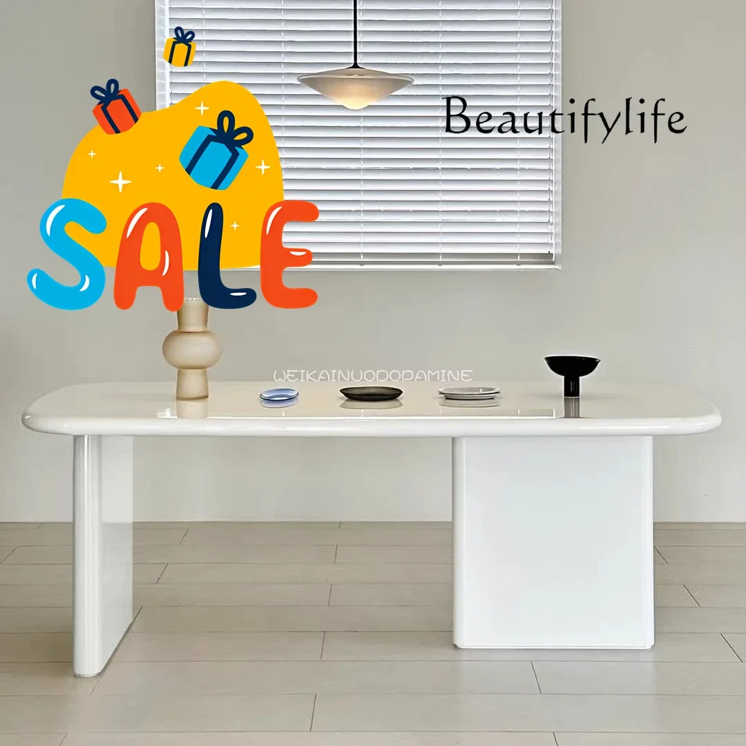 

X 1PCS Creative Designer Minimalist Paint Desk Light Luxury Home Living Room Writing Desk Fashion Art