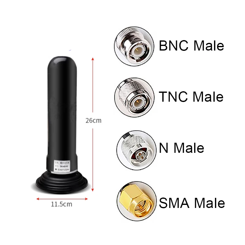 Imagem -02 - Impermeável ao ar Livre 4g 3g Gsm Banda Completa Antena de Longo Alcance Forte Sucção Magnética Veículo Montado Estação Base 6006000mhz 5g