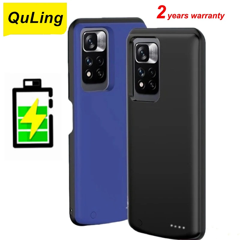 

Чехол-зарядное устройство для телефона емкостью 10000 мАч для Xiaomi Redmi Note 11 Pro Plus 11E Pro Redmi Note 12 Pro, чехол для зарядки Power Bank
