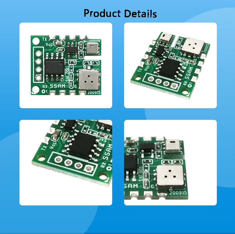 YYS 3IN1MEMS Air Quality Smoke Sensor VOC Gas Sensor Module With Temperature And Humidity  3.3V UART Output SSAM01