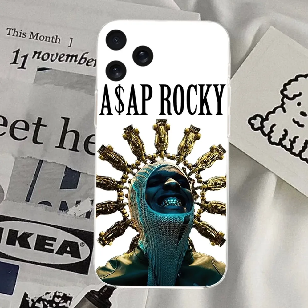 Rapper A-ASAP Rocky Don't Be Dumb Phone Case For iPhone Mini 11 12 13 14 Pro 8 Xs Max X Plus 15 Xr Transparent Shell