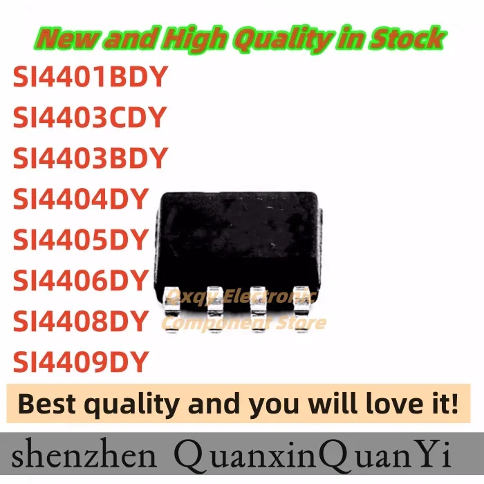 10PCS SI4401DDY SI4401BDY SI4403CDY SI4403BDY SI4404DY 4404 4401D 4401B 4403C 4403B SOP-8 SOP8 P-channel MOSFET