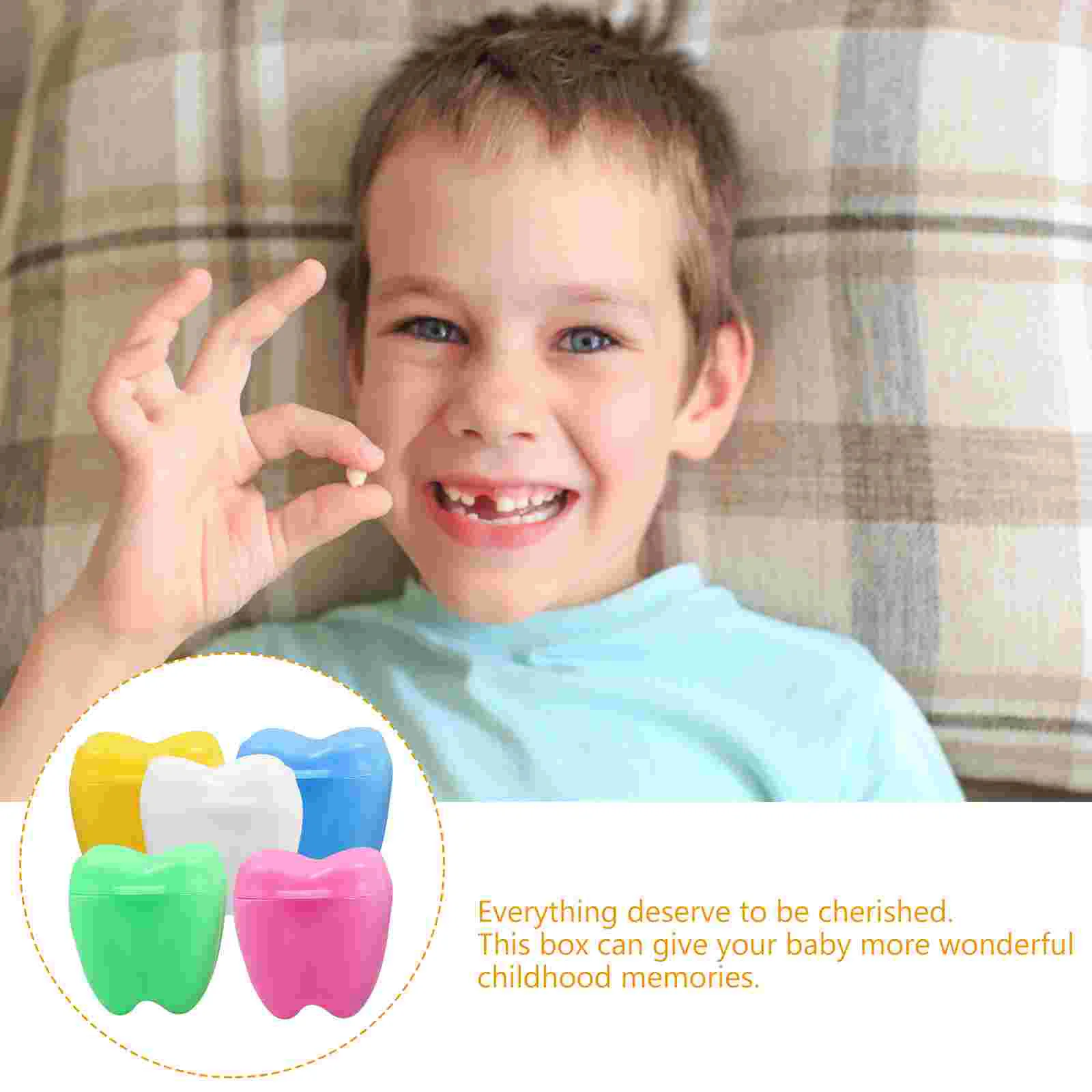 20 Pcs Tooth Storage Box Baby Teeth Keepsake Holder Children Container Fairy First Kids Organizer Pp Saver