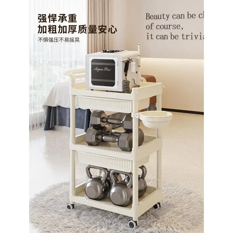 Beauty cart Special storage racks for salons Medical instruments barbershop ironing nail art tool cart