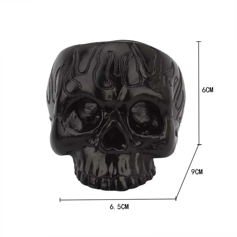 1pc Skull Candle Holder Skeleton Candlestick Holder Resin Candlestick Crafts for Party Halloween Christmas Home Decor