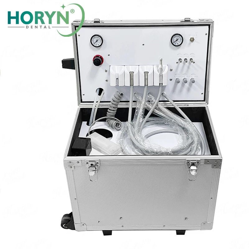 Portable Air Compressor Equipment Mobile Dental Surgery Turbine Units