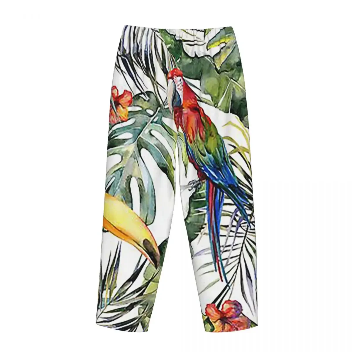 Custom Tropical Jungle Women Pajama Pants Lounge Sleep Sleepwear Bottoms with Pockets
