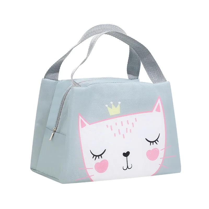 Bolsa Bento de animales de dibujos animados, bolsa aislada de gran capacidad, caja de almuerzo portátil, caja de Camping, accesorios de Camping