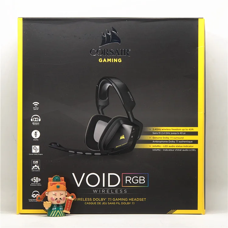 1pcs New pirate ship Corsair VOID RGB skywalker dolby 7.1 -channel wireless gaming headset Development