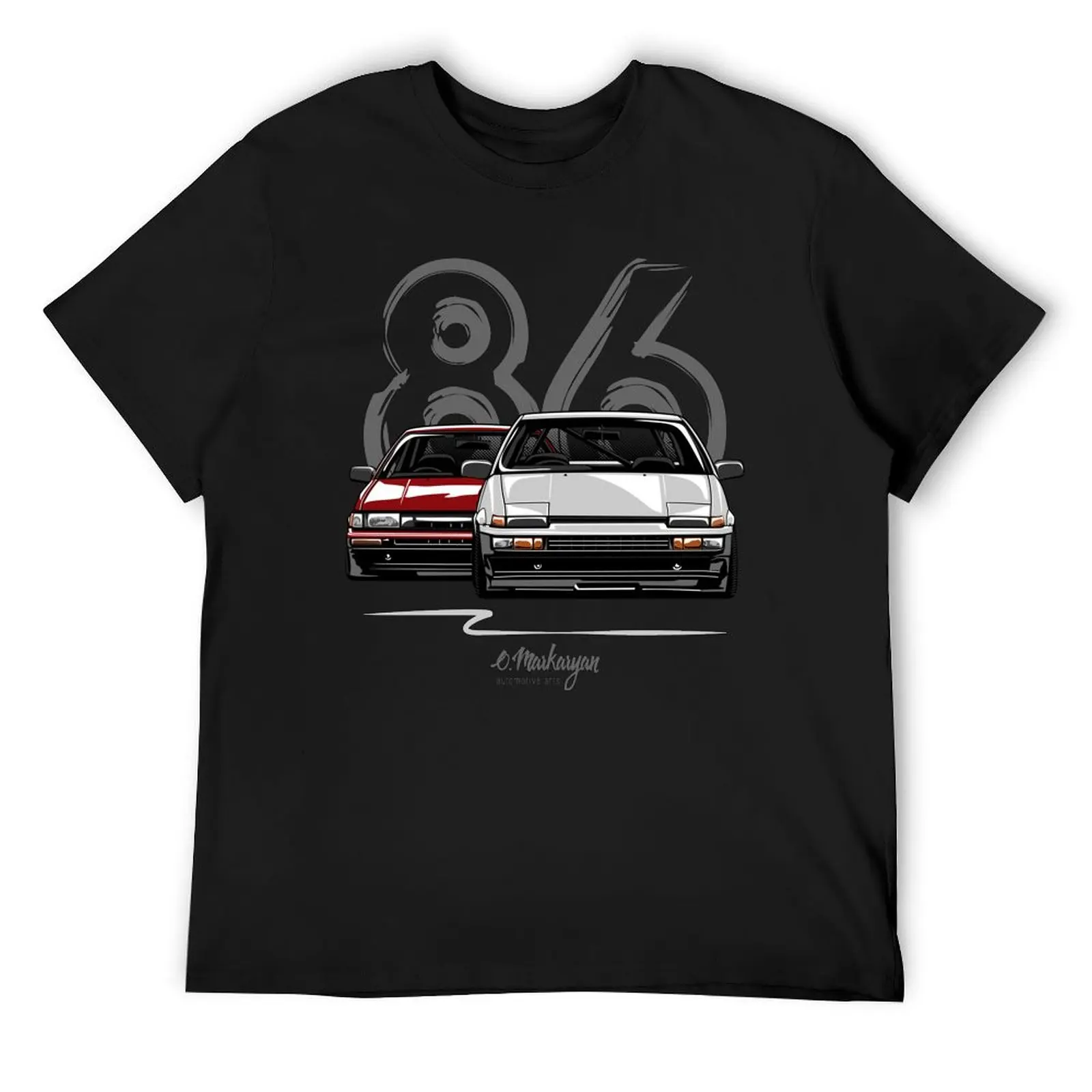 

AE86 hachi roku T-Shirt Funny t-shirts shirts graphic tees vintage anime shirt Men's cotton t-shirt