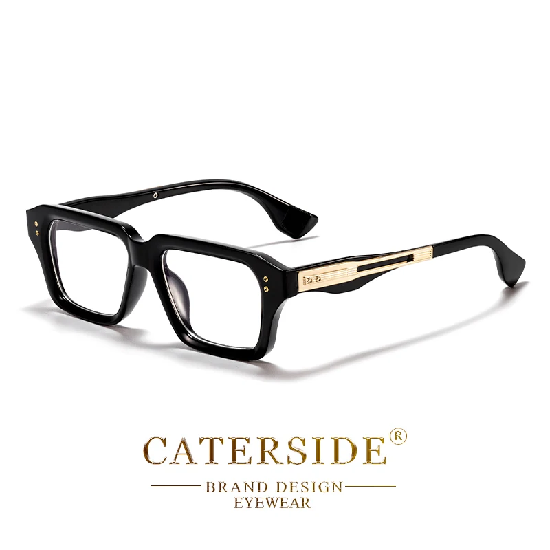 CATERSIDE Neue Vintage männer Optische Brillen Rahmen Marke Einzigartige Tempel Design Luxuriöse frauen Anti Blau Licht Lesebrille – Detail 16