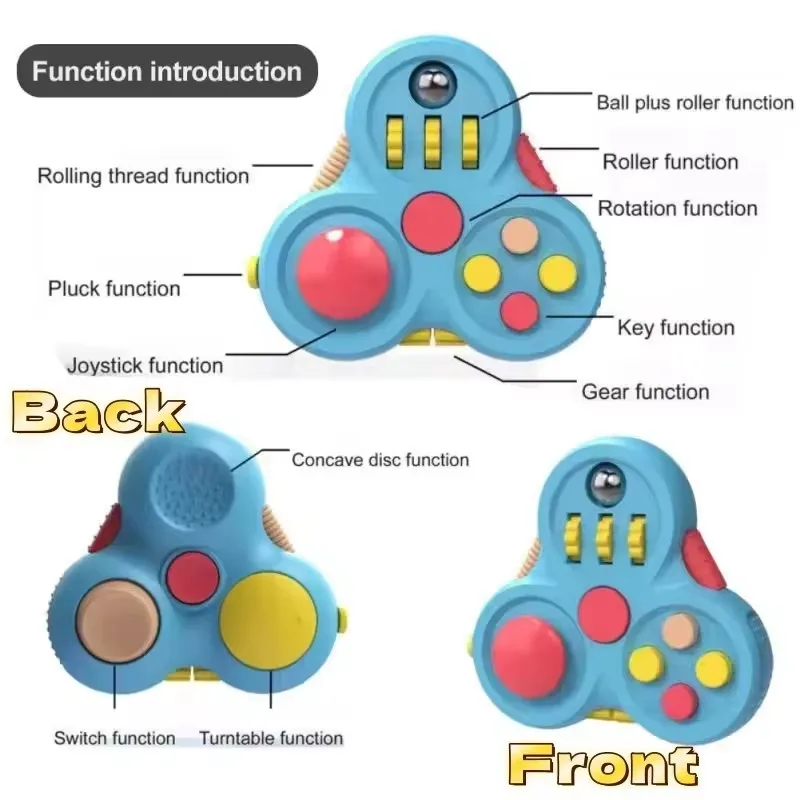 Fidget Pad Stress Relieving Handle Magic Cube For Classroom Play ADHD Artifact For Ventilating Creativity Toy Stress Relieving
