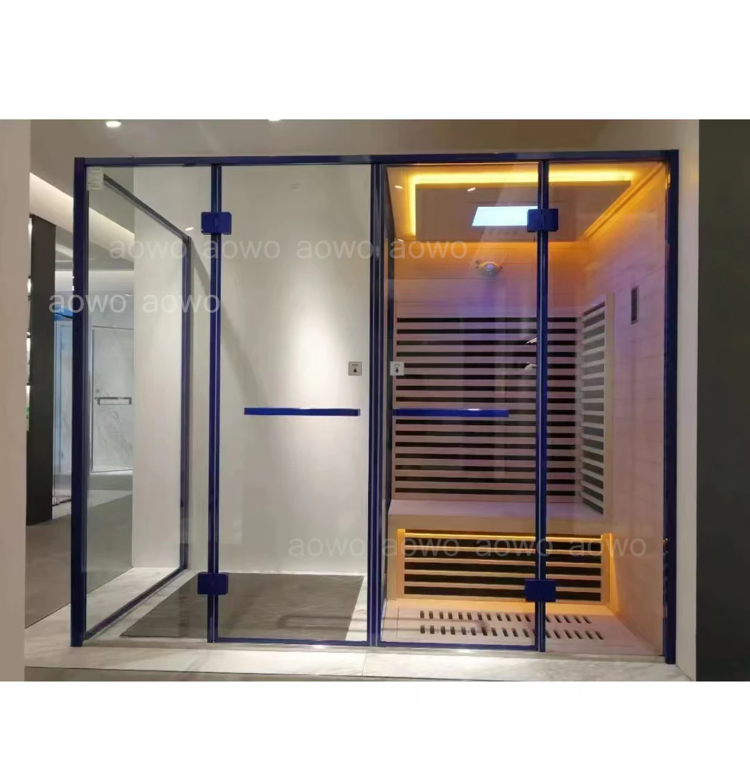 High Quality Steam Sauna Room Steam Generator For Sauna Cabin Luxury Solid Wooden Outdoor Sauna House Traditional Dry Steam